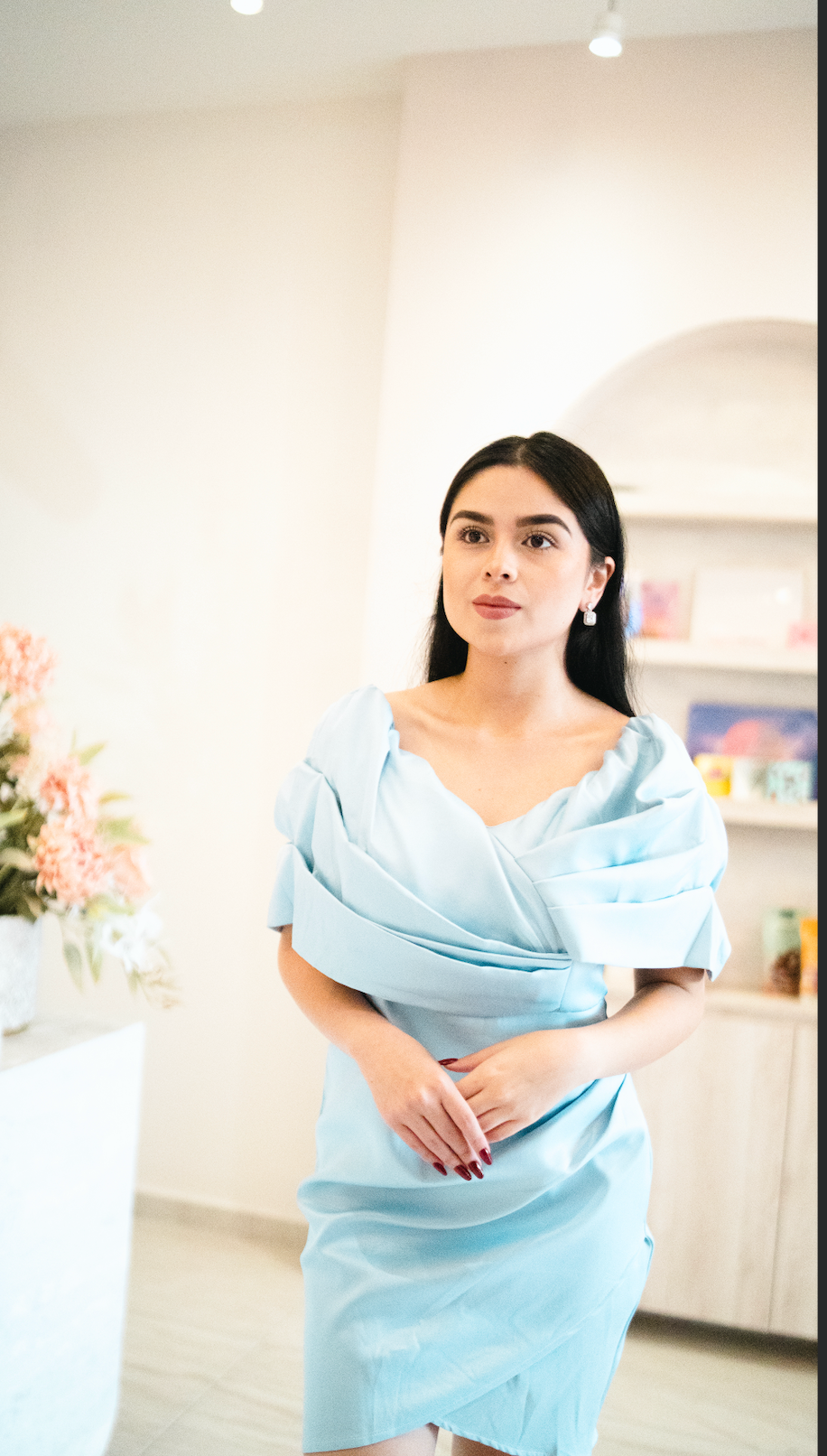 Vestido Celeste